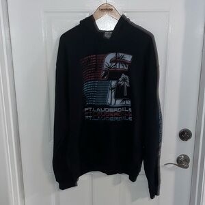 Ladies, Salt Creek, Fort Lauderdale, Florida, black sweatshirt hoodie size large